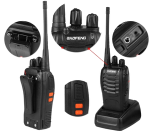 Radio Bidireccional Portátil Impermeable BF-888S, Walkie Talkie Analógico UHF de 2W, Alcance de 0-5km, Batería de 1000-1500mAh - Product Image 3