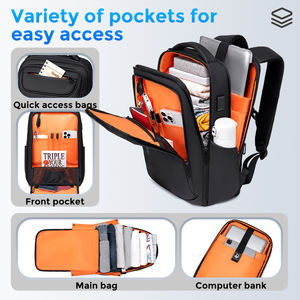 FENRUIEN sac hommes à la mode 16 pouces léger sac à dos pour ordinateur portable décontracté grande capacité Oxford sac d'école étanche pour voyage - Product Image 5