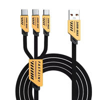 Chargeur multi-ports à charge rapide 240W, 2 USB + 3 Type C, compatible avec iPhone 16/15pro, adaptateur, tête de charge Light Gan