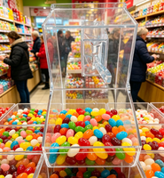 Conteneurs alimentaires en vrac personnalisés, bacs à noix, à snacks, à épices, à bonbons, à bonbons gélifiés, bacs en plastique, bacs en acrylique, bacs à aliments en vrac