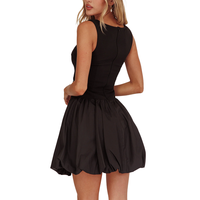 Robe Mini Bulle Vintage Chic et Sexy à Col Halter Coupe Trapèze pour Femme – Vente en Gros ODM Personnalisée – Nouveauté Tendance pour Fêtes Décontractées