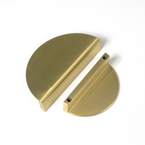 Qiansi – meuble plat demi-rond en forme de lune, armoire, armoire, tiroir, poignées en laiton, quincaillerie, décoration de la maison, poignée de cuisine - Product Image 5