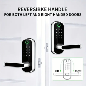 Kunci Pintu Pintar Dengan Gagang Elektronik <span class=keywords><strong>Digital</strong></span> Keamanan Elektrik Tuya Ttlock  Con Wifi Kunci Sidik Jari Kunci Pintu Pintar - Product Image 4