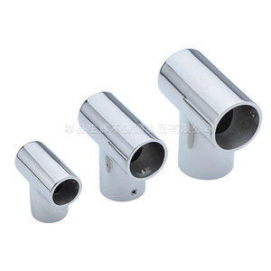 Conector en T de Acero Inoxidable 316 Brillante, Tipo T, 22mm 25mm 30mm 32mm 38mm, Fundido y Pulido, Engrosado - Product Image 3