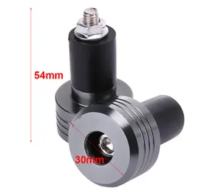 Tùy Chỉnh Phụ Kiện Xe Máy Handlebar Grip End Caps Nhôm Phích Cắm Moto Xử Lý Bar Slider Stopple Stopper