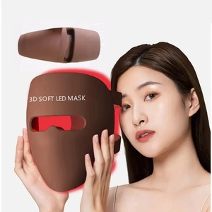Appareil de soin de la peau portable 4 en 1 pour la maison, anti-âge, traitement de l'acné, machine de thérapie du visage et du cou en silicone, appareil de masque facial - Product Image 5
