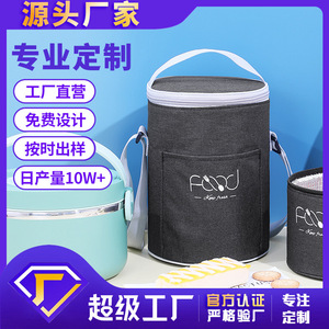 Bolsa de Almuerzo Redonda Feishibao, Aislada, Personalizable con Impresión de Logotipo, Fabricada por Fábrica OEM ODM - Product Image 4