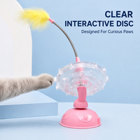Bâton de jeu pour chat rétractable, taille personnalisable, avec plume, clochette et lumière, résistant aux morsures, manche court, pour chatons d'intérieur