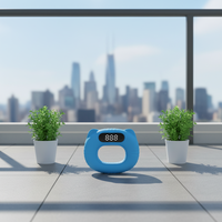 Dynamomètre de poignet intelligent avec écran LED, poignée en silicone antidérapante, comptage automatique, testeur de force précis pour tous les âges