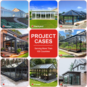 Alta calidad diseño moderno personalizado <span class=keywords><strong>barato</strong></span> invierno Jardín Cristal Sunroom Conservatory <span class=keywords><strong>Solarium</strong></span> para Villas - Product Image 4
