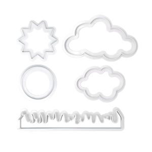 Sculptez vos pâtisseries: <span class=keywords><strong>emporte</strong></span>-pièces en forme de <span class=keywords><strong>nuage</strong></span>, d'herbe et de soleil pour les enfants - Product Image 1