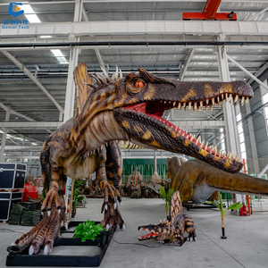 SGAD058 Indoor Life Size Animatronic Dinosaur Jurassic Theme Park Spinosaurus Dinosaur Model