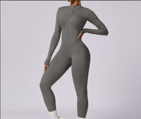 TOPKO Combinaison de yoga à manches longues et fermeture éclair pour femmes de haute qualité ODM OEM Combinaison de musculation à haute intensité
