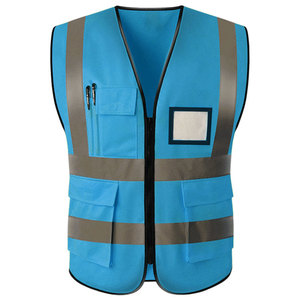 Lawitte huỳnh quang màu vàng phản chiếu an toàn vest cho công trường xây dựng vệ sinh giao thông làm việc khả năng hiển thị cao quần áo an toàn - Product Image 6