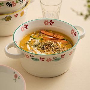 Bol à soupe amphore peint à la main ménage grande capacité <span class=keywords><strong>farine</strong></span> d'<span class=keywords><strong>escargot</strong></span> bol de nouilles instantanées vaisselle en céramique de grande valeur bol à ramen - Product Image 3