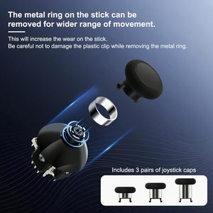 Joysticks Electromagnéticos GuliKit TMR para Controlador <span class=keywords><strong>Xbox</strong></span> <span class=keywords><strong>Series</strong></span> S X/<span class=keywords><strong>Elite</strong></span> 2 720 °   Palanca de Tensión Ajustable con Tapas para Palancas de Mando - Product Image 5