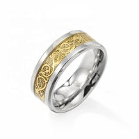 Bague ouverte Dragon pour hommes, prix Direct d'usine, rose uni, dominage