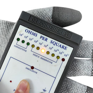 Guantes de Poliéster Grises Antiestáticos con Puntos de PVC en la Palma, Accesorios de EPP, en Oferta - Product Image 6