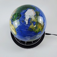 HCNT M005B-22 Globo Magnético Levitante de Diseño Moderno, Lámpara LED Flotante con Rotación, 14cm de Diámetro, Inducción Inalámbrica, Regalo
