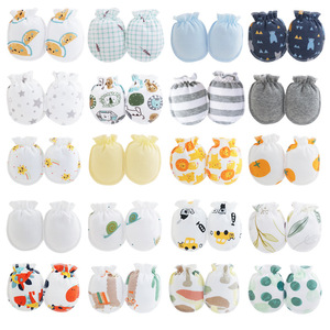 Venta al por mayor guantes de bebé <span class=keywords><strong>antiarañazos</strong></span> cara algodón recién nacido 0-6 meses puede morder protección de manos anticomida moda de invierno - Product Image 2