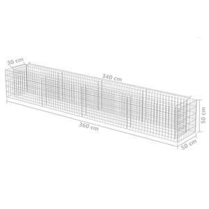 <span class=keywords><strong>Jardinière</strong></span> <span class=keywords><strong>à</strong></span> haute résistance soudée Anti-rouille en <span class=keywords><strong>acier</strong></span> <span class=keywords><strong>galvanisé</strong></span> 141.7 "x 19.7" x 19.7" - Product Image 2
