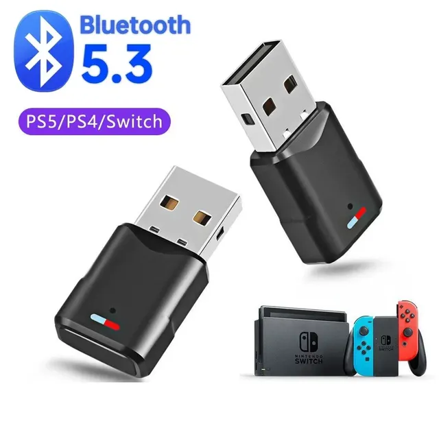 Wireless Game Audio Headphone Mini USB Receiver for PS5 PS4 Game Console PC Headset Bluetooth 5.3 Adapter Audio Transmitter