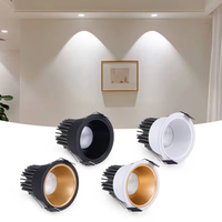 Spot LED Encastrable en Aluminium COB de Haute Qualité, 5W 7W 9W 12W, Dimmable, Vente en Gros, Usine OEM