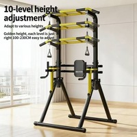 Barre de traction et barres parallèles pliables sur pied, équipement de fitness multifonctionnel pour la maison, support de traction intérieur