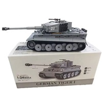 Tanque de Batalla RC Taigen a Escala 1:24, Tanque Tiger I con Control Remoto por Radio, Vehículo con Infrarrojos, Juguetes RC para Niños