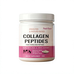 Péptidos de Colágeno Hidrolizado Puro OEM con 40 Aminoácidos – Sin Gluten, de Disolución Rápida, de Animales Alimentados con Pasto, Sabor Fresa para Belleza - Product Image 1