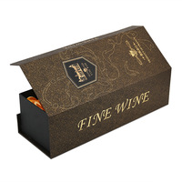 Cajas de Embalaje para Licores de Cartón Rígido Negro Mate de Lujo Hechas a Medida, Laminación Mate Ecológica para Whisky y Vino Tinto