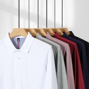 Camisas de Manga Larga de Algodón Twill para Hombre <span class=keywords><strong>Tommy</strong></span> - Fácil Cuidado, Tela Oxford Sólida para Primavera/Verano, Uso Casual y de Negocios - Product Image 3