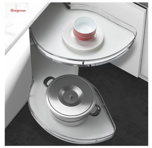 Zauberhorn-Organisator Lagerutensilien drehbar rotierend Küche herausziehbarer Korb Schaukel-Schale Kartonschrank OEM ODM Modern W03 - Product Image 1