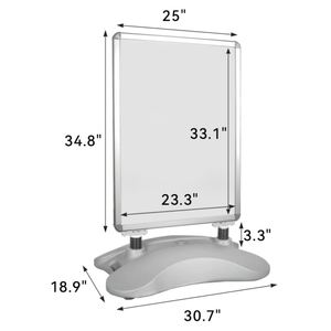 ป้ายโฆษณาตั้งพื้นกลางแจ้งแบบสองด้าน ป้องกันลม สำหรับตั้งโชว์ - Product Image 2