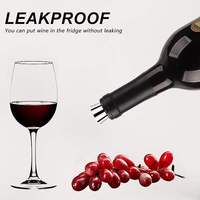 Verseur de vin promotionnel en acier inoxydable avec bouchon design, couvercle anti-poussière pour bouteille de vin, couvercle de bec verseur pour bouteille d'huile d'olive et d'alcool, verseur de vin
