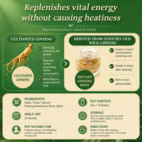 KODILIN Ginseng Cultivé à Haute Teneur en Ginsenosides, Direct Usine, 35g, 10 Bouteilles, Fournisseur de Compléments Énergétiques, Racine de Ginseng Instantanée