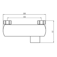 SANIPRO mural chaud et froid baignoire mitigeurs douche à main en laiton chromé salle de bain pluie douche robinet ensemble