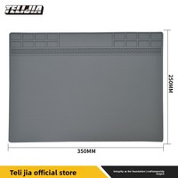 Tapis en silicone pour table de travail de réparation numérique de téléphones portables TeliJia TE-613, résistant à la chaleur, anti-brûlure, anti-corrosion