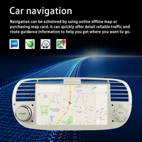 Reproductor Multimedia de DVD para Automóvil con Android 13, Apto para FIAT500, Carplay Inalámbrico, Android Auto, Navegación GPS, Radio para Automóvil, DSP, WIFI