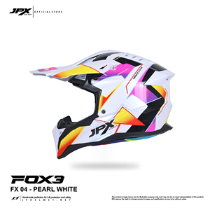 Casque de motocross JPX Fox3 avec sangle magnétique, ajustement sécurisé et protection durable, parfait pour les aventures hors route - Product Image 4