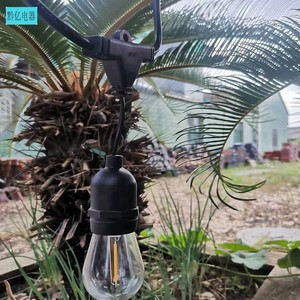 E27 Outdoor <b>String</b> Lights IP65 Waterproof PVC Wire Extension Cord For <b>Garden</b> Patio Lighting - Product Image 4
