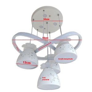 2025 nouveau 4 têtes <span class=keywords><strong>cheval</strong></span> lanterne télécommande couleur changeante ronde salle à manger lampe maison chambre Bar couloir lustre - Product Image 5