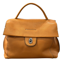 Tas Selempang Kulit Sapi Lapis Atas dengan Logo Kustom, Pegangan Atas, untuk Wanita, Cocok untuk Kerja, Bepergian, dan Aktivitas Sehari-hari