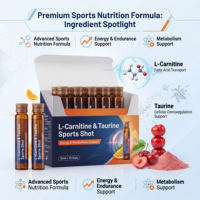 Private Label L-Carnitin & Taurin Energy Drink Shot für Sporternährung und Stoffwechselunterstützung