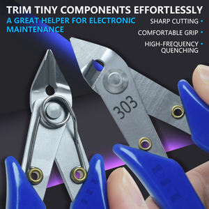 Pince coupante diagonale professionnelle de 5 pouces, coupe-fils micro, avec poignée ergonomique pour la réparation électronique - Product Image 5