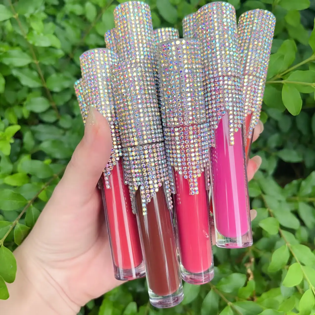 Groothandel Luxe Lipgloss Met Diamant Lipgloss Buis Maken Uw Eigen Logo Matte Lipstick