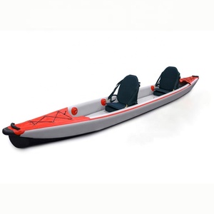 Kayak Gonfiabile da Pesca 2 Posti Top Vendite 2026, Canoa Pieghevole Drop Stitch per Acque Bianche e Mare con Accessori - Product Image 1