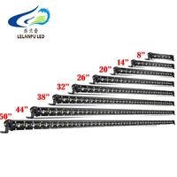 Barre lumineuse LELANPU pour accessoires ATV, lentille réflectrice 6D Slim, projecteurs tout-terrain, éclairage LED auxiliaire externe pour Jeep RV