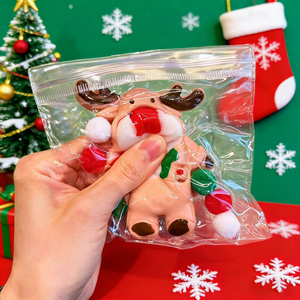 TPR Christmas <b>Reindeer</b> Squishy <b>Toy</b> <b>Soft</b> Cute Anti-Stress Anxiety Relief Fidget <b>Toy</b> Christmas Party Gift for Kids Adults - Product Image 2