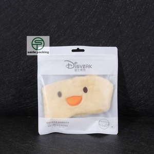 Custom Color Printing Frosted Surface Recyclable 3-sided Sealing Bags for Shoes & Socks Packaging Powder Puff <b>Accessories</b> - Product Image 5